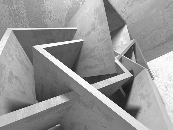 Absztrakt Háttér Geometriai Konkrét Architektúra Render Illusztráció — Stock Fotó