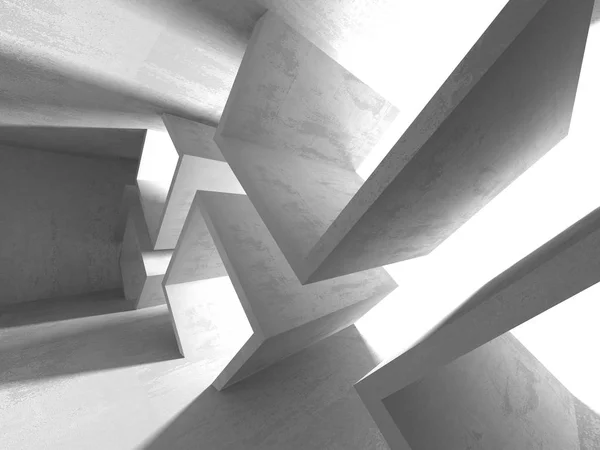 Abstrakta Geometriska Konkreta Arkitektur Bakgrund Render Illustration — Stockfoto
