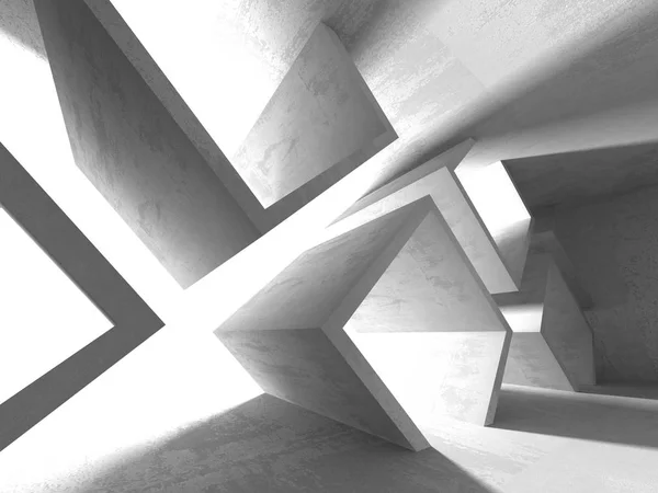 Tło Abstrakcja Geometryczna Architektura Betonowa Ilustracja Render — Zdjęcie stockowe