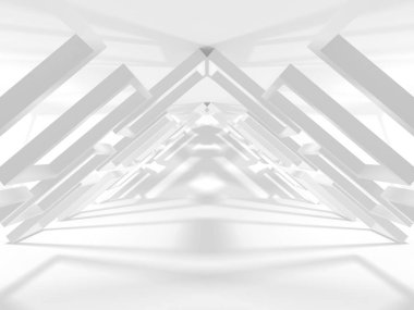 Soyut mimari modern tasarım arka planı. 3d resimleme