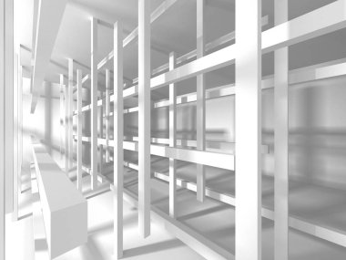 geometrik beyaz mimari arka plan