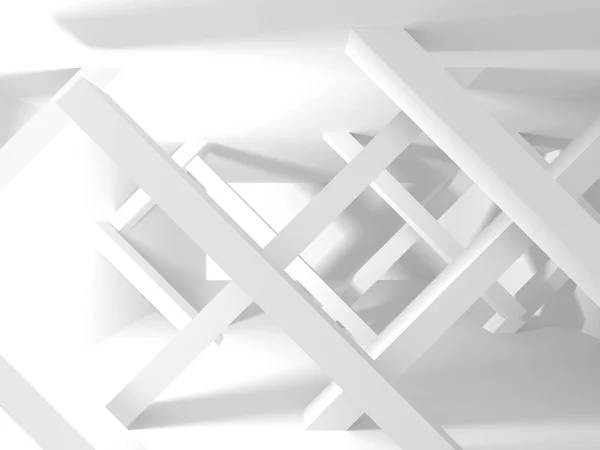 Abstract Geometric White Architecture Background — Stock Photo, Image