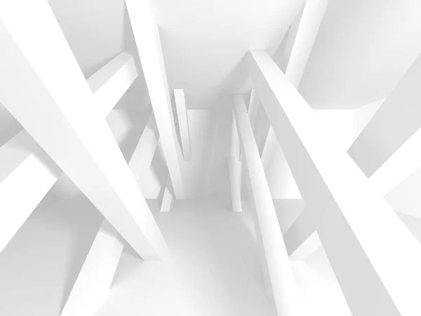 抽象的な幾何学的な白いアーキテクチャの背景 — ストック写真
