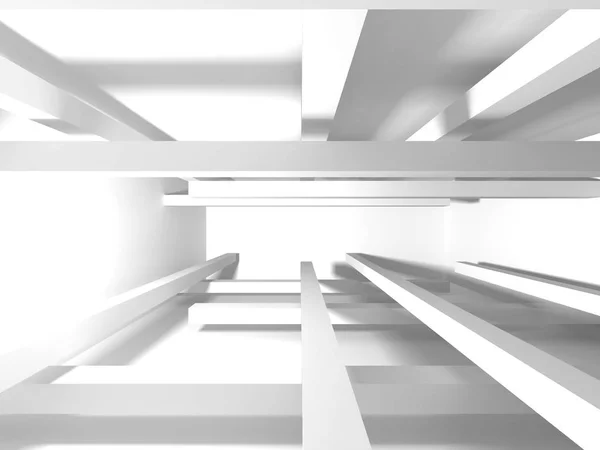 Abstrait Géométrique Blanc Architecture Fond — Photo
