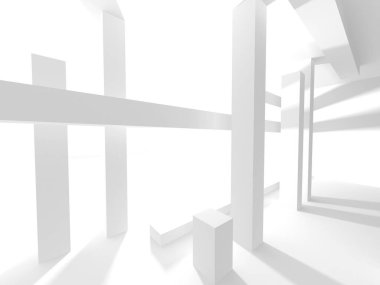 geometrik beyaz mimari arka plan