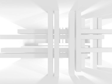 geometrik beyaz mimari arka plan