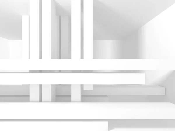 Абстрактний Геометричний Білий Архітектурний Фон — стокове фото