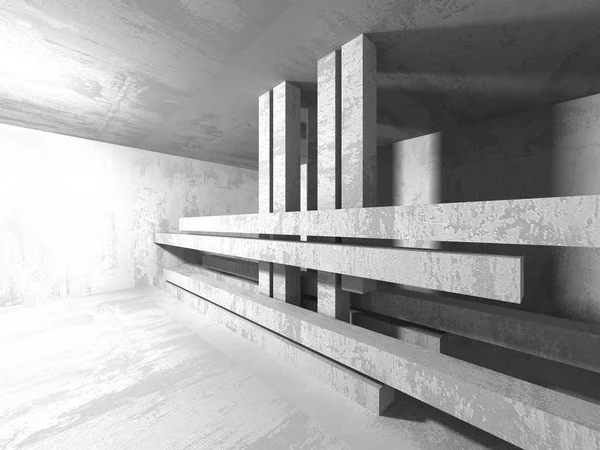 Elvont Geometrikus Beton Architektúra Háttér — Stock Fotó