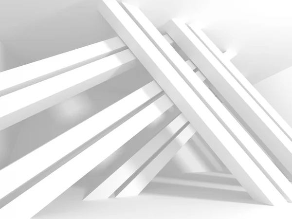 Abstract Geometric White Architecture Background — Stock Photo, Image