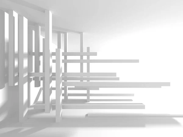 Абстрактный Геометрический Фон Белой Архитектуры — стоковое фото