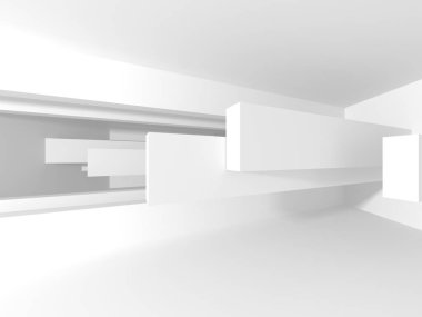 geometrik beyaz mimari arka plan