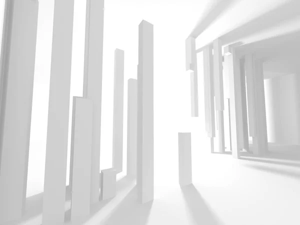 Abstrato Geométrico Branco Arquitetura Fundo — Fotografia de Stock