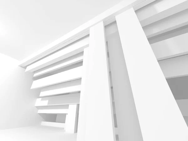 Abstract Geometric White Architecture Background — Stock Photo, Image