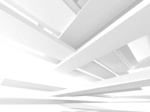 Astratto Geometrico Bianco Architettura Sfondo — Foto Stock