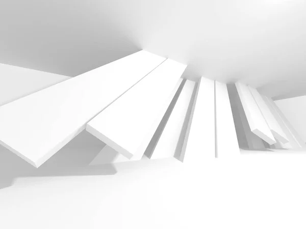 Astratto Geometrico Bianco Architettura Sfondo — Foto Stock