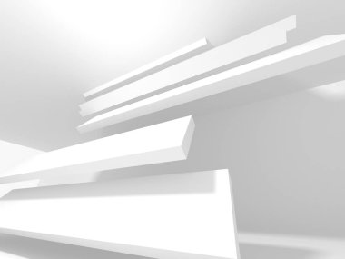 geometrik beyaz mimari arka plan