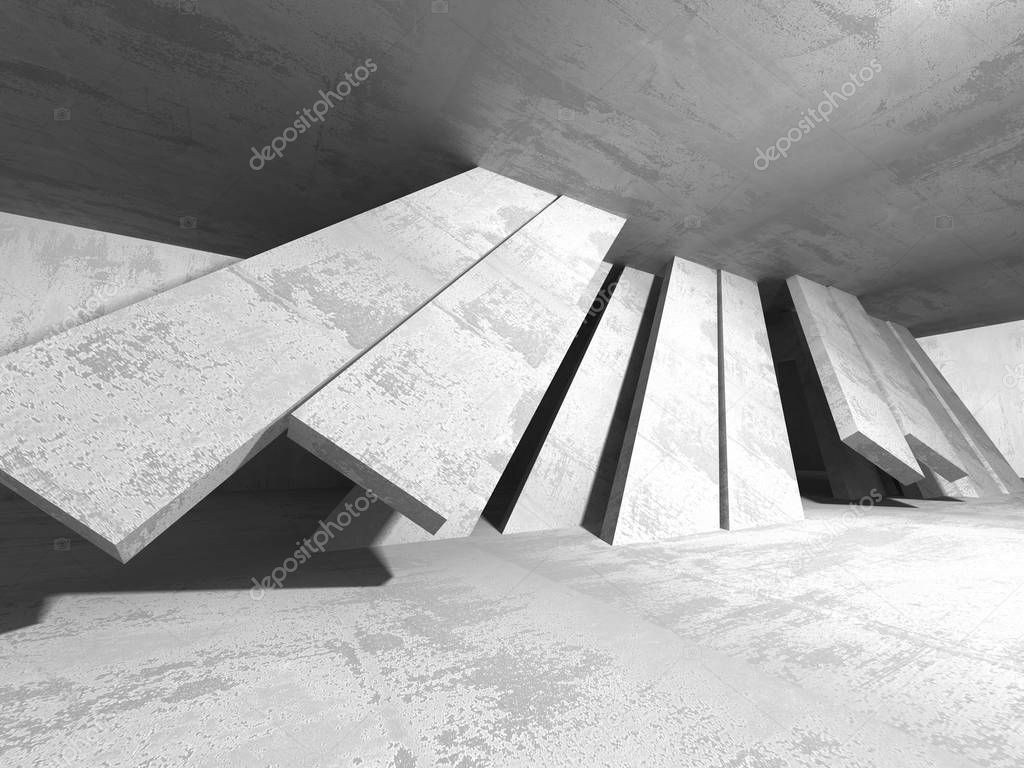 Abstract geometric concrete architecture background