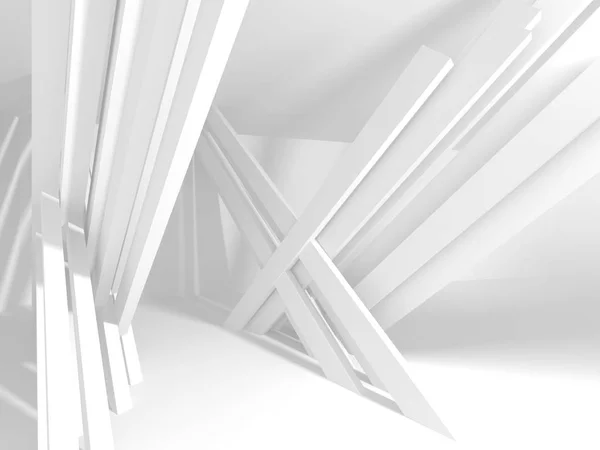 Abstrakte Geometrische Weiße Architektonische Hintergrund — Stockfoto