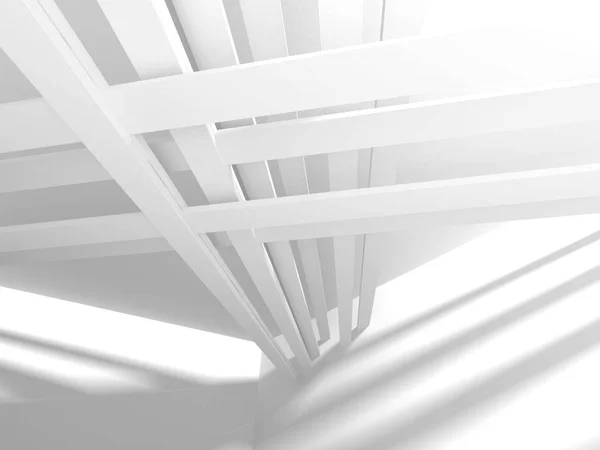 Abstrato Geométrico Branco Fundo Arquitetônico — Fotografia de Stock