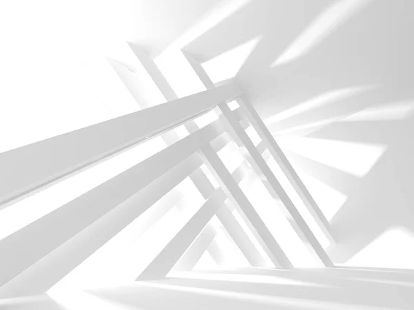 Abstrakte Geometrische Weiße Architektonische Hintergrund — Stockfoto