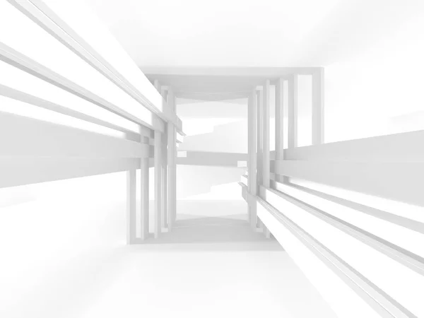 Αφηρημένη Γεωμετρική Λευκό Φόντο Αρχιτεκτονικά — Φωτογραφία Αρχείου