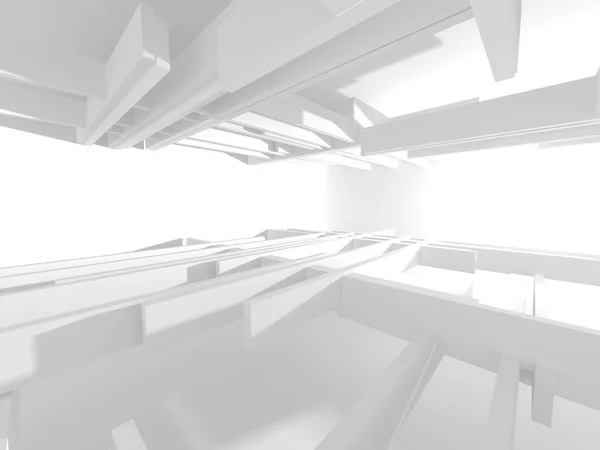 白い建築の幾何学的な抽象的な背景 — ストック写真