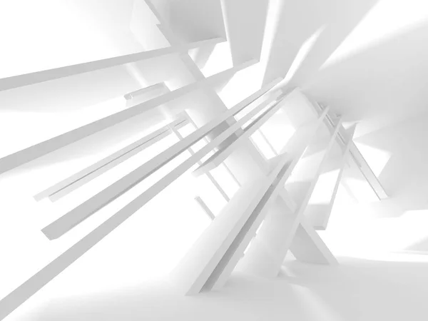 Abstract Geometric White Architectural Background — Stock Photo, Image