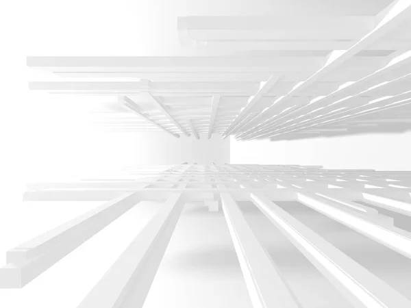 Abstract Geometric White Architectural Background — Stock Photo, Image