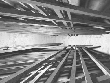 Soyut geometrik mimari arka plan beton doku ile