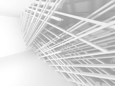 Soyut geometrik mimari arka planda beyaz gölgeler ile