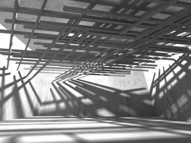 Soyut geometrik mimari arka plan beton doku ile