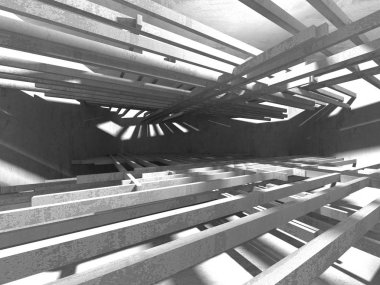 Soyut geometrik mimari arka plan beton doku ile