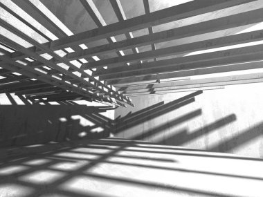 Soyut geometrik mimari arka plan beton doku ile