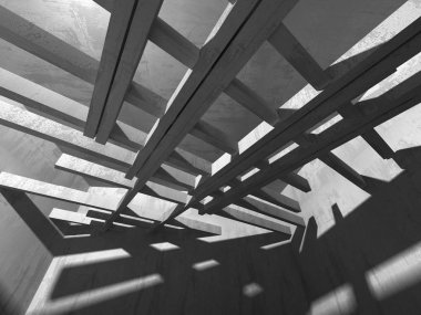 Soyut geometrik mimari arka plan beton doku ile