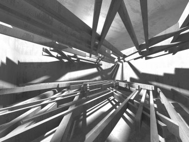 Soyut geometrik mimari arka plan beton doku ile