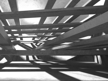 Soyut geometrik mimari arka plan beton doku ile