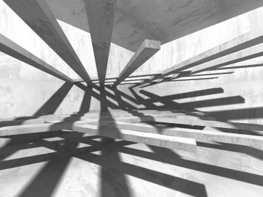 Soyut geometrik mimari arka plan beton doku ile