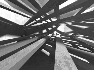 Soyut geometrik mimari arka plan beton doku ile