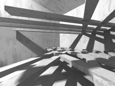 Soyut geometrik mimari arka plan beton doku ile