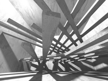 Soyut geometrik mimari arka plan beton doku ile