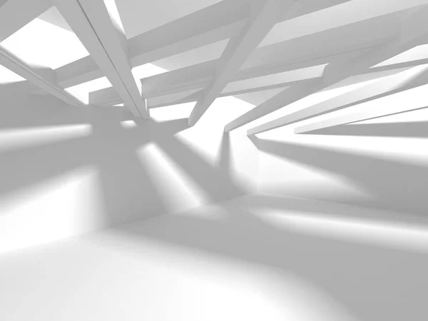 Abstraktní Geometrické Architektonické Pozadí Bílé Stíny — Stock fotografie