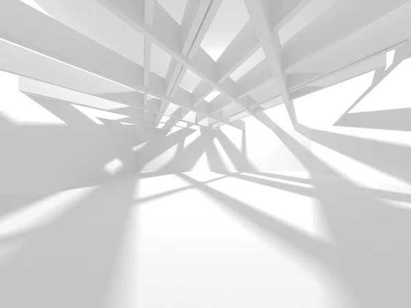 Fondo Arquitectónico Geométrico Abstracto Blanco Con Sombras —  Fotos de Stock