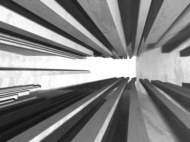 Soyut geometrik mimari arka plan beton doku ile