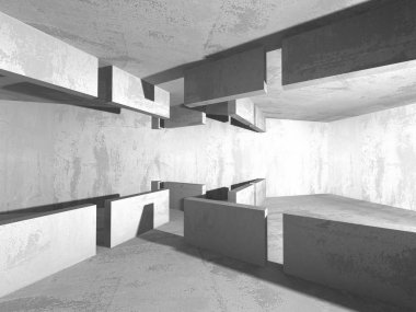 Soyut geometrik mimari arka plan beton doku ile