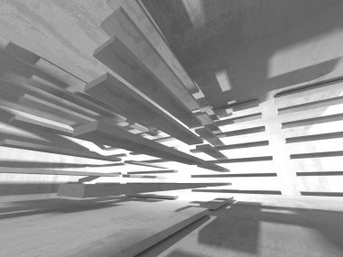 Soyut geometrik mimari arka plan beton doku ile