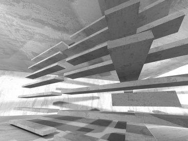 Soyut geometrik mimari arka plan beton doku ile