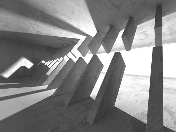 Abstrakte Geometrische Architektur Mit Betonstruktur — Stockfoto