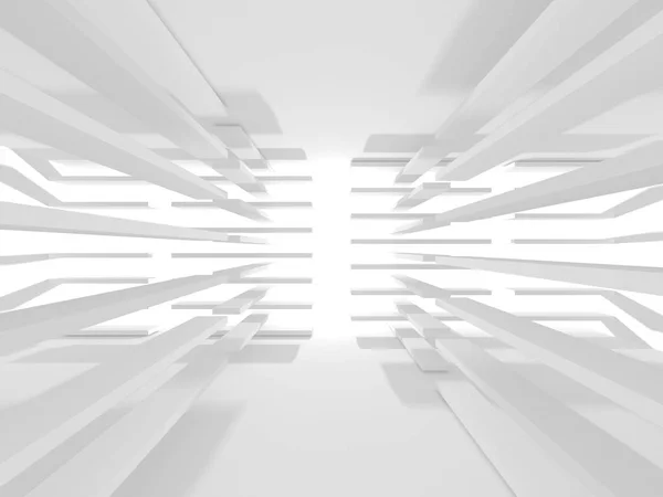 Abstrakti Geometrinen Arkkitehtoninen Tausta Valkoisena Varjoilla — kuvapankkivalokuva