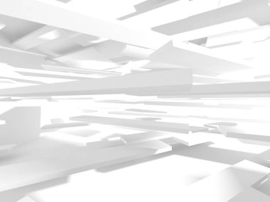 Soyut geometrik mimari arka planda beyaz gölgeler ile