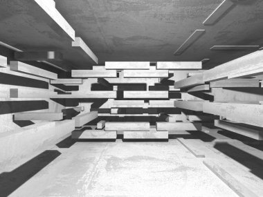 Soyut geometrik mimari arka plan beton doku ile